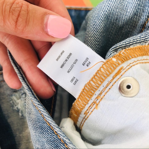 NWT Nasty Gal Paint Brush Boyfriend Jeans - Picture 5 of 7